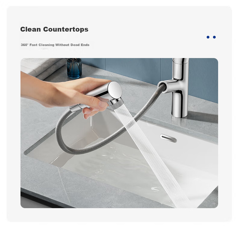 JOMOO Basin Faucet, Pull-Out Design, Hot And Cold Water, Washbasin Faucet, Face Washing Basin Faucet, 32344-574 13