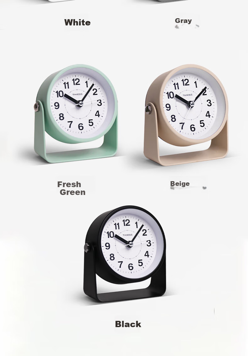 Timess Alarm Clock Creative Design for Students And Children with Loud Ringtone, Wake-Up Aid, 2024 Model, Sleep-In Prevention, Night Light, Rotatable Quartz Mini Alarm Clock, Back-To Gift 14