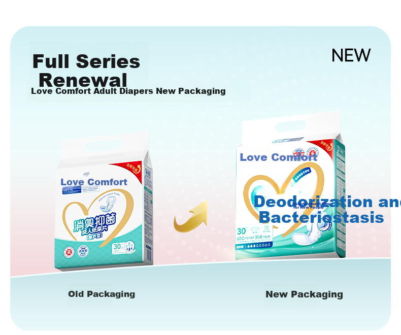 Aishule Adult Diapers, Gourd-Shaped, 30 Pieces (Size 60*35cm), Odor-Resistant And Antibacterial, for Elderly And Postpartum Women, Incontinence Pads 2