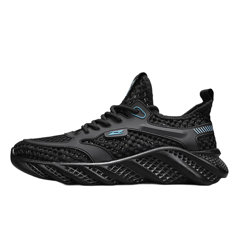FOOTOPPO Mesh Sports Casual Shoes for Men, Summer Breathable Mesh Shoes, Non-Slip Hollow Mesh Thin Shoes for Men in Summer
