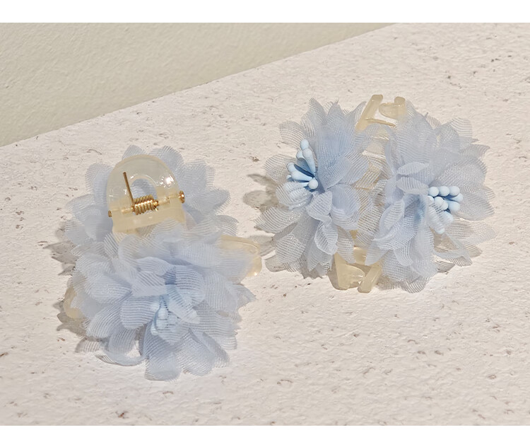 CHIMERA 2-Piece Small Floral Kids Hair Claw Bangs Clip Princess Hair Accessories Girls Hairpin Children's Day Gift 6.1 6