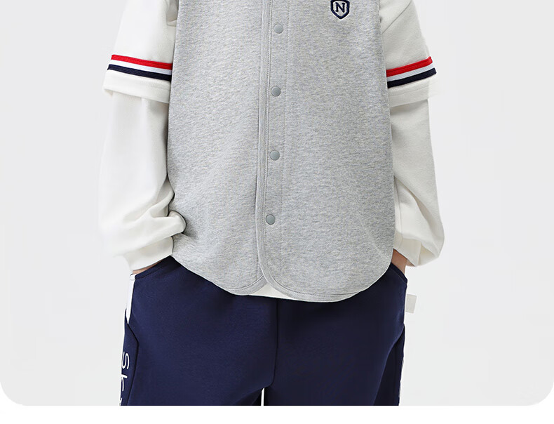 NUBIWU Children's British Style Spring And Autumn Vest, Baby Inner Wear Vest, Boys' Waistcoat, Academic Casual Sleeveless Jacket 25