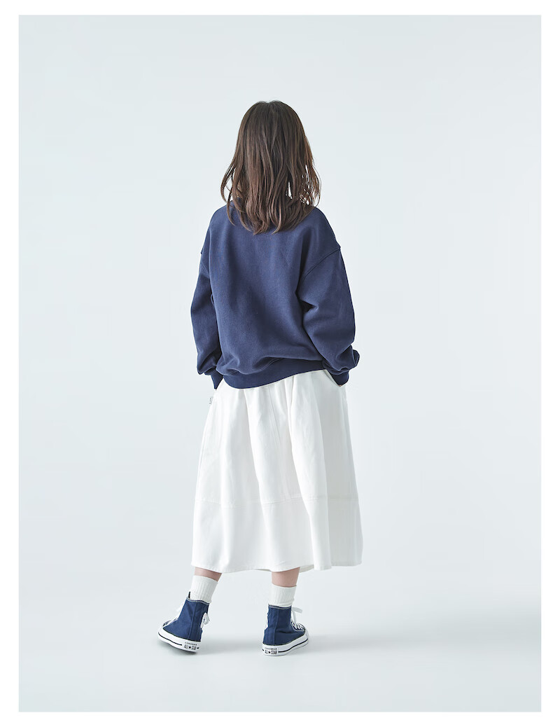 Kechu 2025 Autumn New Parent-Child Collection for Older Girls, Round Neck Sweatshirt with Loose Long Sleeves, Bow Tie Print Top 7