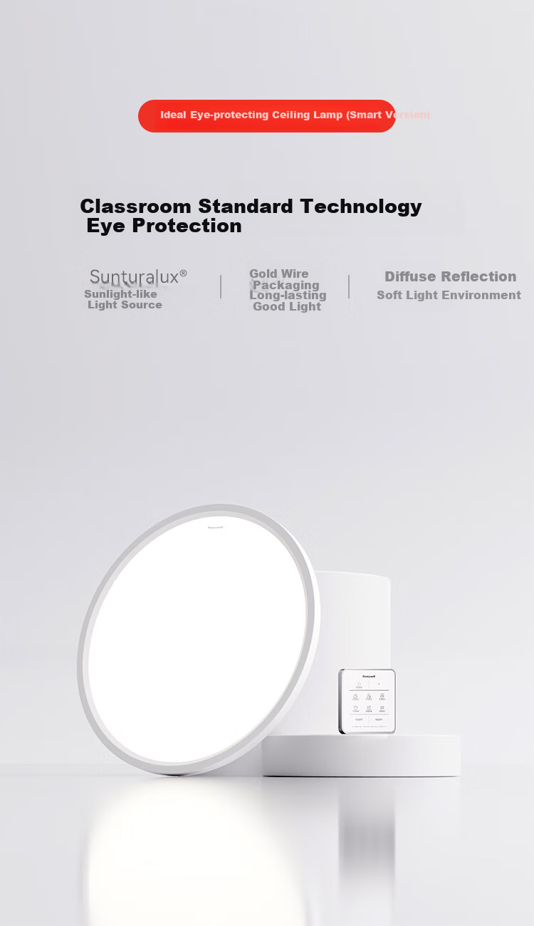 Honeywell All-Inclusive Bedroom Ceiling Light Eye Protection LED Full Spectrum Lamp 03BPlus for Children's Study Room 1