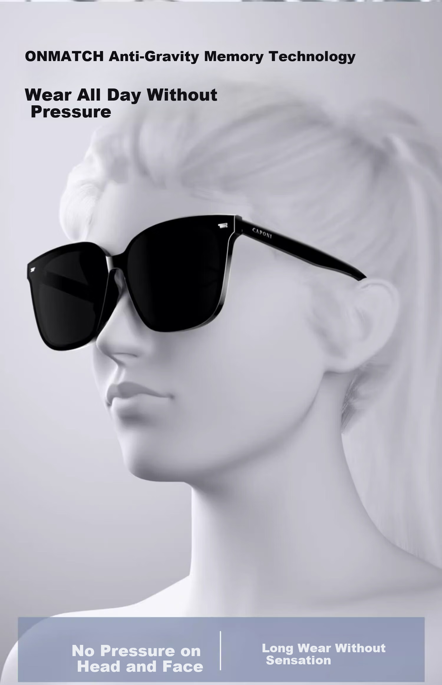 CAPONI Polarized Sunglasses Unisex 2026 New Driving Sun Glasses UV Protection Trendy 23