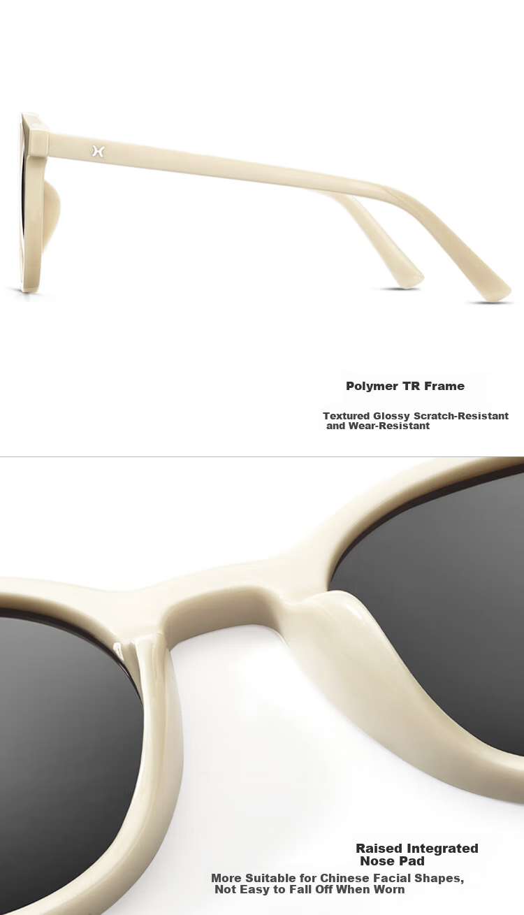 LOHO 2026 New Polarized Sunglasses for Women, Round Frame Driving Sunglasses, UV Protection Eyewear, Trendy Face-Slimming Hiking Glasses 3