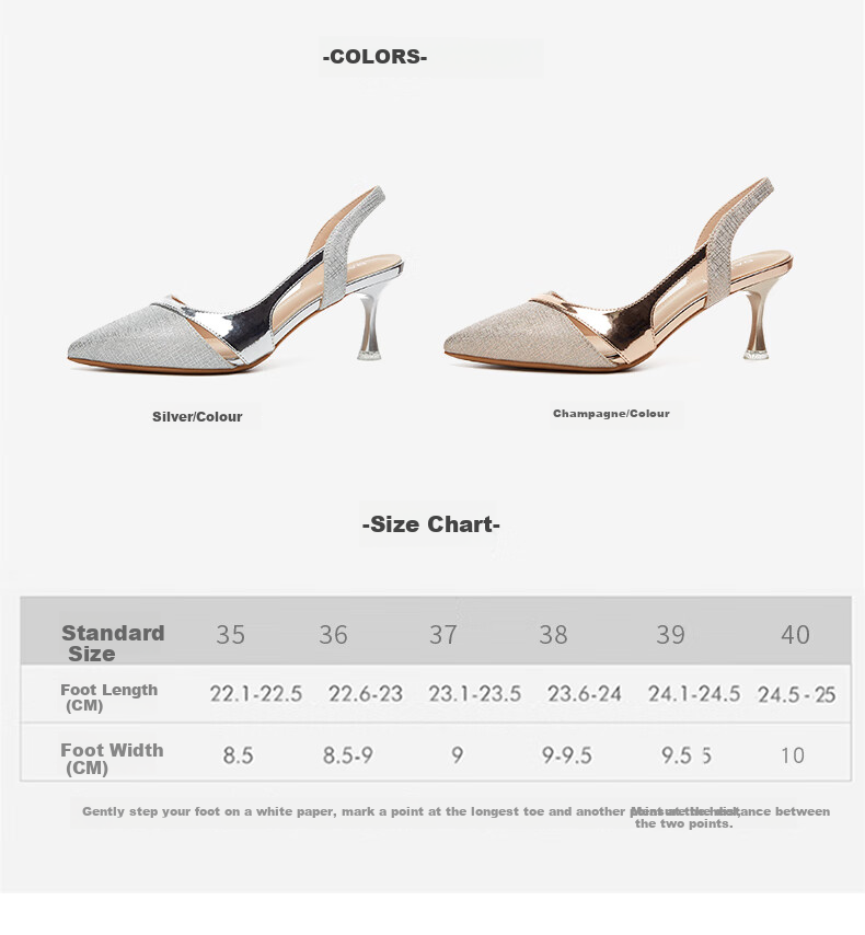 DAPHNE Women's Sandals, Fashionable And Elegant Thin Heel High Heels, Sexy Princess Style, Backless Versatile Women's Shoes, Single Shoes for Women 4622303011, Champagne Color, Size 36 6