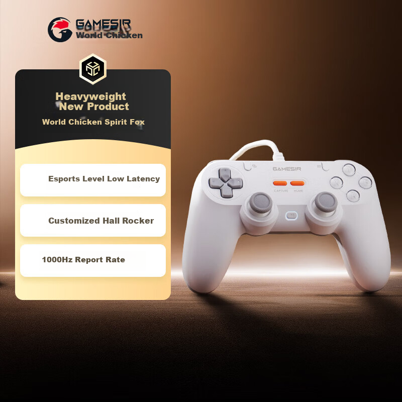 GAMESIR Linghu Symmetrical Switch 2 Game Controller, PC Steam Wired Controller, NS2pro TV Black Myth: Wukong Dual-Player Hall Joystick, E-Sports Fighting