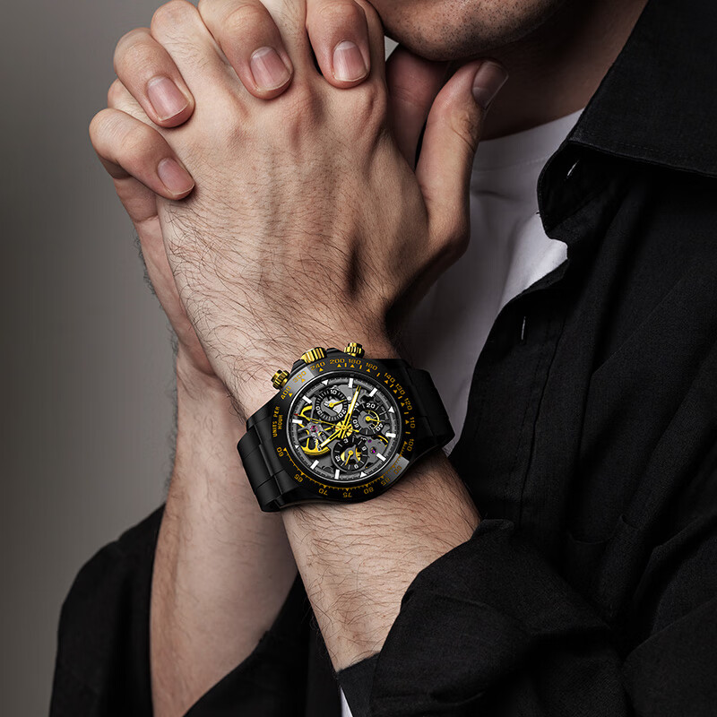 CRONUSART Kluos Precision Steel Series Automatic Mechanical Men's Business Luminous Wristwatch Christmas Gift