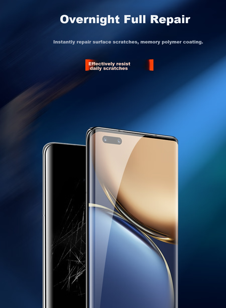 ESCASE Honor Magic3/3Pro/Ultimate Edition Hydrogel Film, Full Screen Coverage, High-Definition Soft Film, Hydrogel Protective Film for Curved Surfaces 5