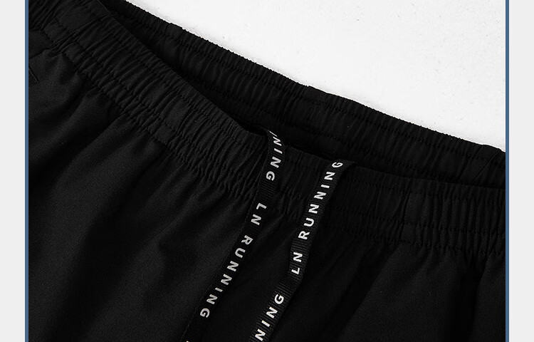 LI-NING Quick-Dry Breathable Cooling Summer Straight-Leg Casual Comfortable Classic Versatile Stretch Sports Men's Five-Point Shorts 6