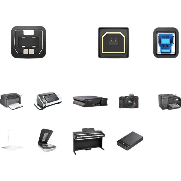Кабель UGREEN для принтера USB 2.0 AM/BM, 5 метров, с позолоченным разъемом, высокоскоростная печать, универсальный для HP, Canon, Epson
