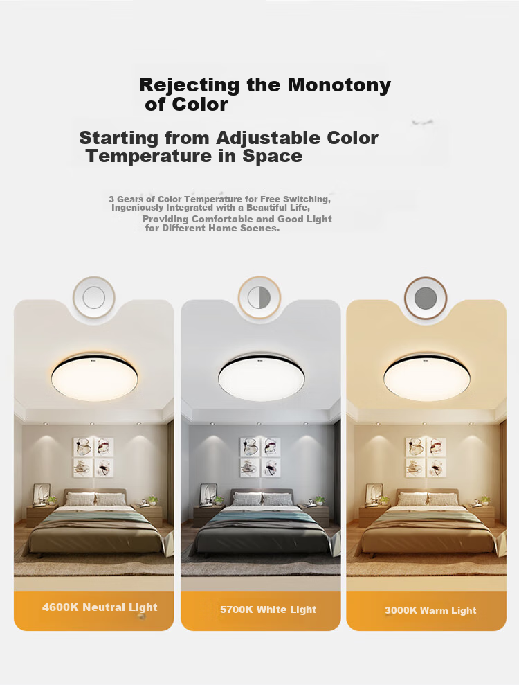 BULL Ceiling Light, Canshuan Full Spectrum Living Room Light, Three-Stage Dimming, 108W, Ra97 Color Rendering Index [All-Inclusive Price] 5