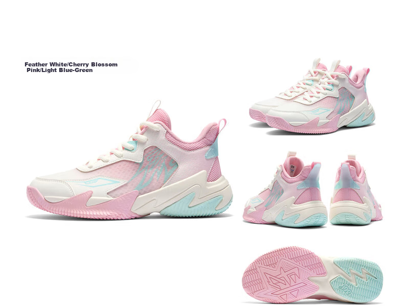 361° Hanjiang | Children's Basketball Shoes, Summer Practical Training, Youth Hard Court Wear-Resistant Basketball Shoes, Blue, Size 41 22