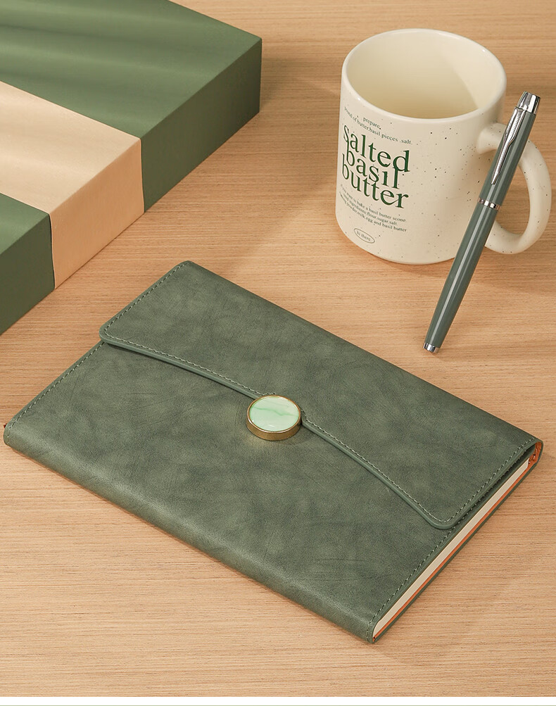 Wen'ao A5 Business Leather Notebook High-Quality Diary Gift School Supplies Work Meeting Stationery Gift Box Set 11