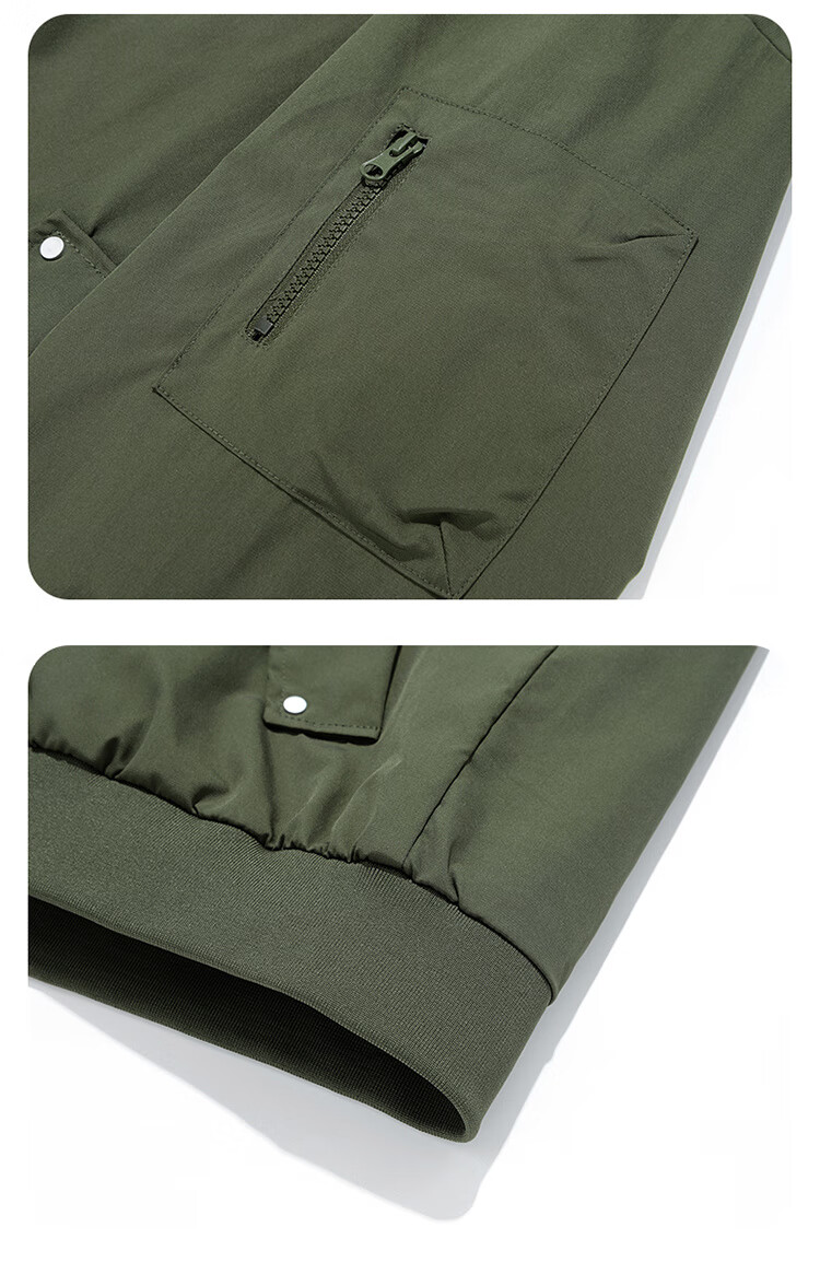 I'M DAVID Men's Autumn Pilot Jacket Casual Loose Workwear Baseball Coat 3