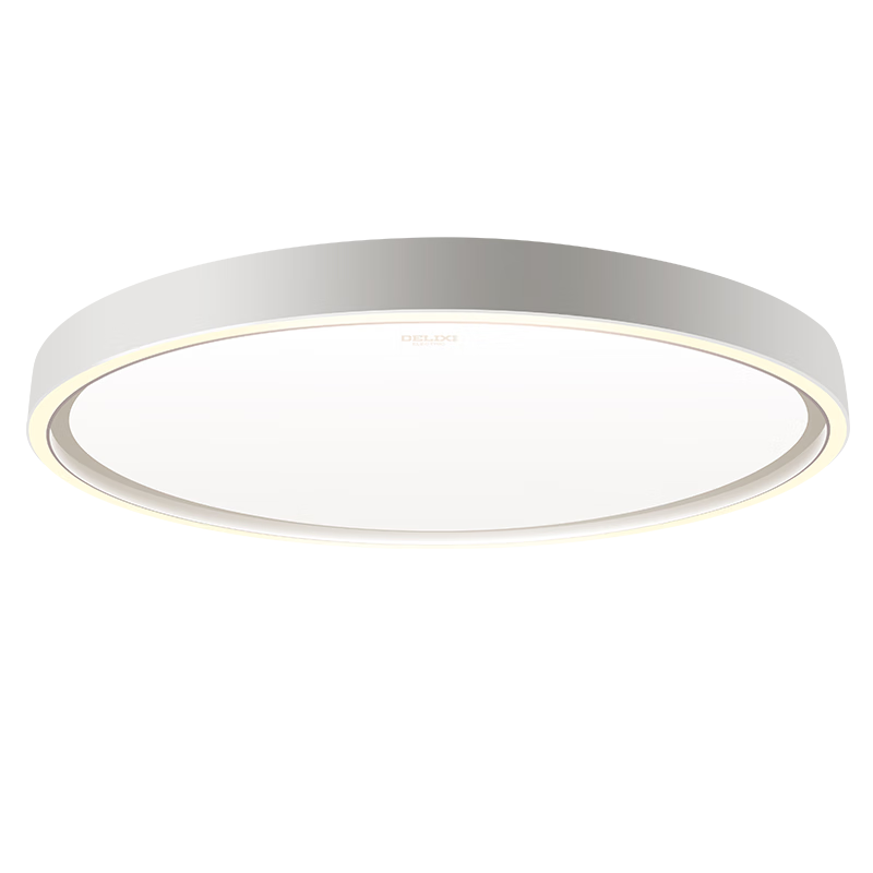 DELIXI LED Tri-Proof Ceiling Light, Ultra-Thin, for Balcony, Bedroom, Study Room, Hallway, 18W Cool White