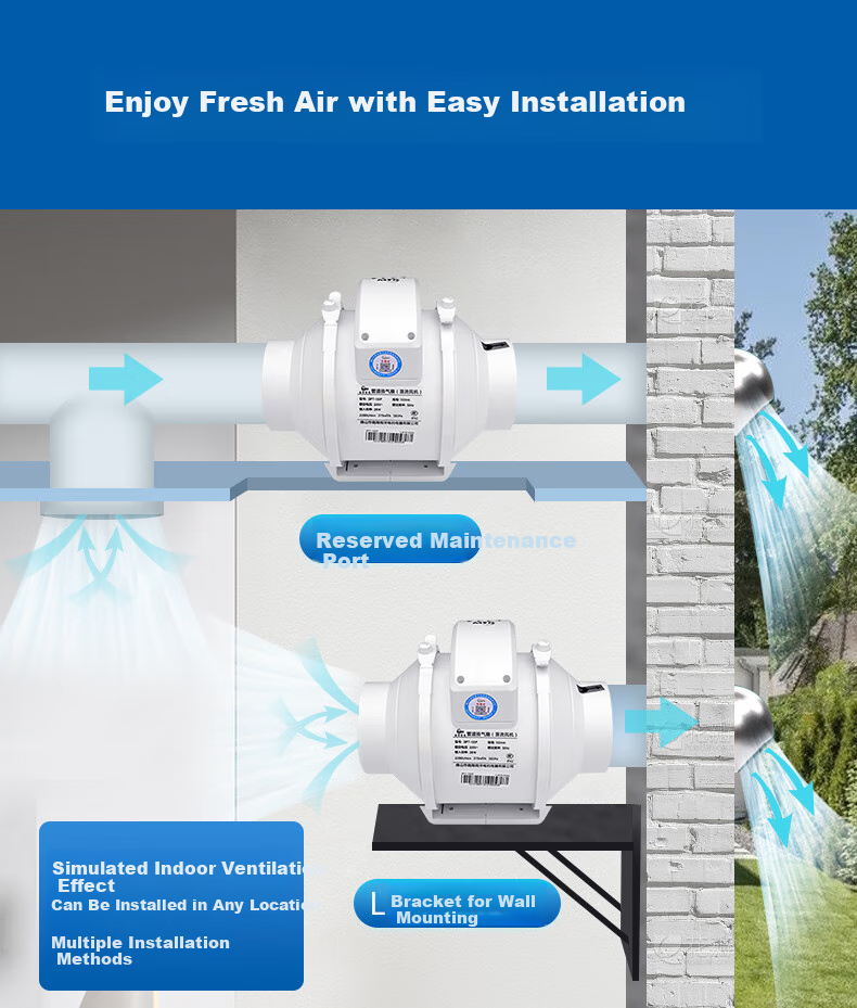 NW (NYYW) Duct Fan, Quiet Exhaust Fan, Ventilation And Exhaust Fan, Axial Flow And Mixed Flow Fan, DPT-250P 24