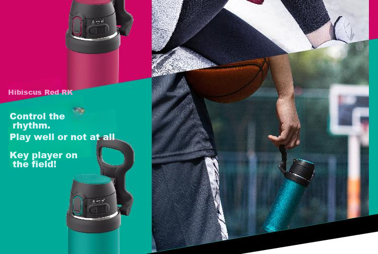 Zojirushi QAF60 Lightweight Portable Large Capacity Stainless Steel Outdoor Sports Water Bottle 600ml RK 10