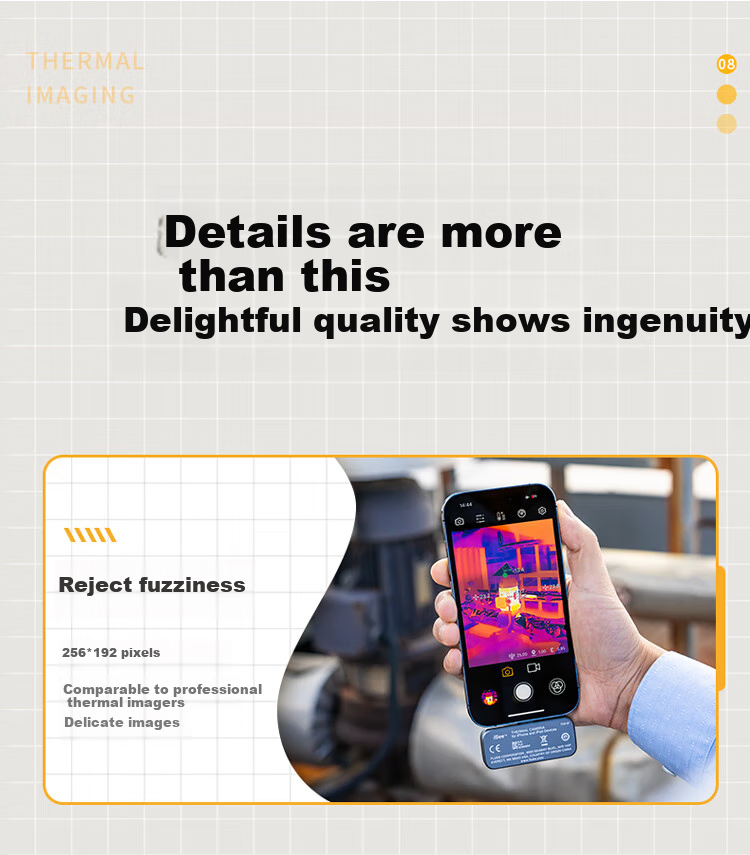 FLUKE TC01A Smartphone Thermal Imager, Thermal Imaging Night Vision Device, Infrared Thermometer, High-Definition Thermal Imager 13