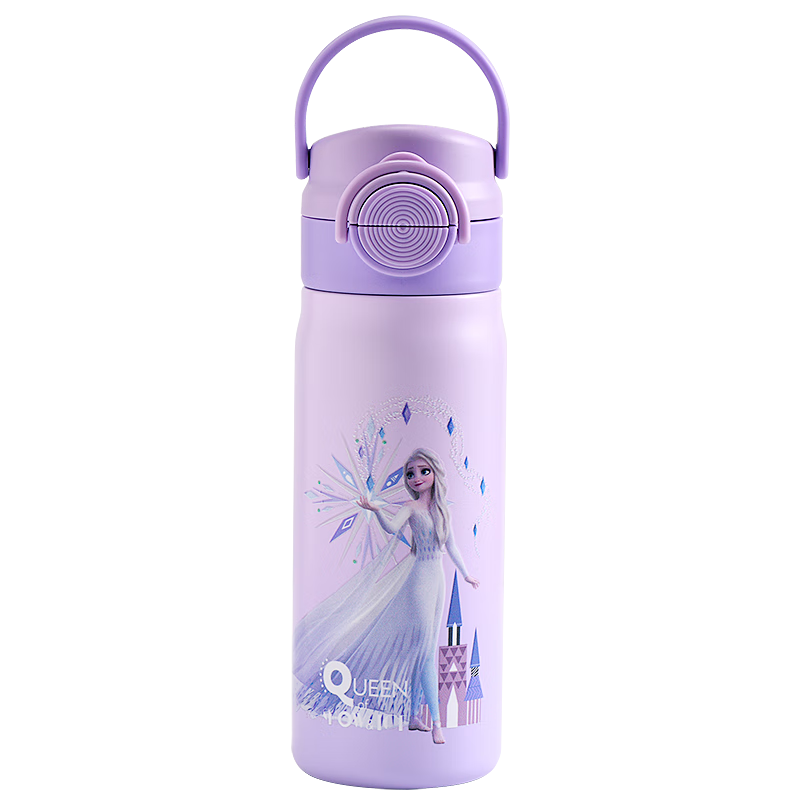 Dishini Water Bottle, 316 Stainless Steel Insulated Cup, Hot And Cold Cup, 500ML Capacity, Dual-Use Children's Water Bottle, 6657 Froze