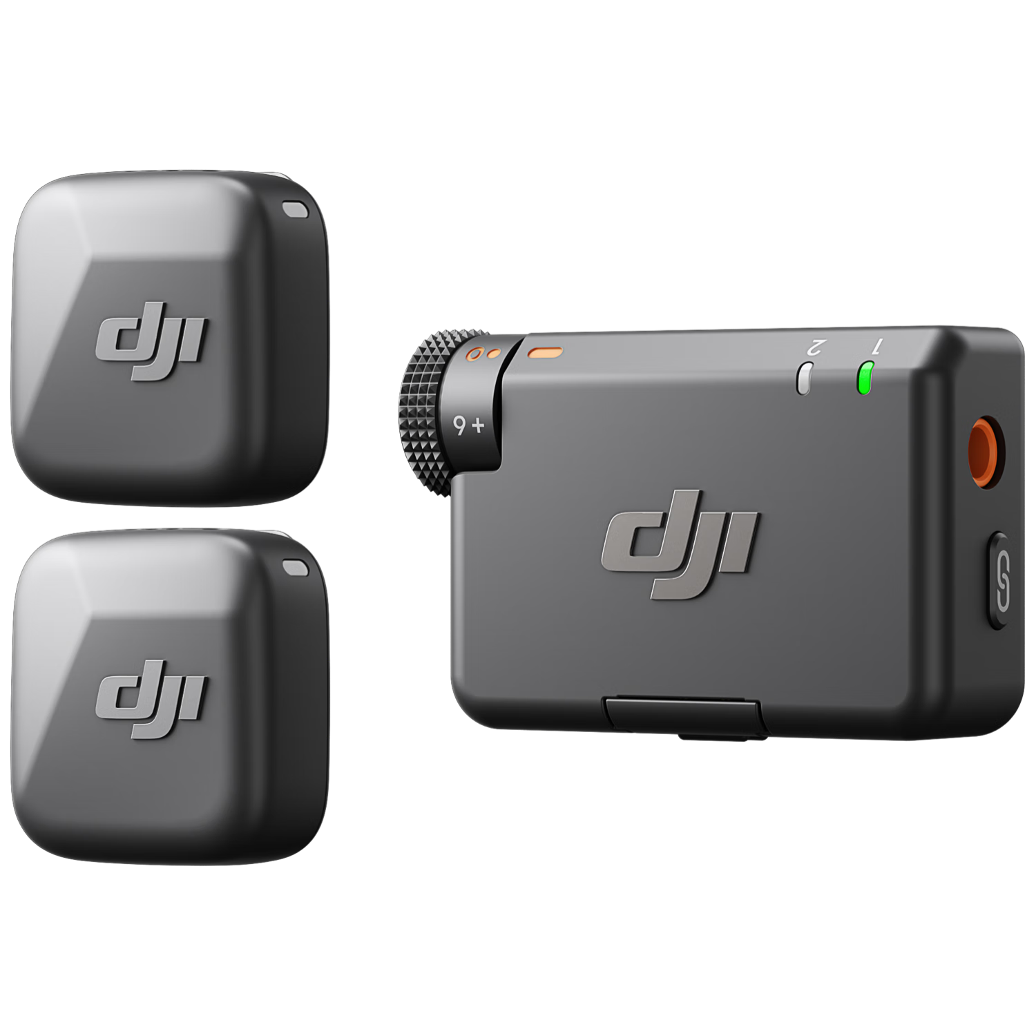 DJI Mic Mini Wireless High-Quality Noise-Cancelling Lavalier Microphone [Android + Apple 15 And Above + Camera] Camera Version, Two Transmitters One Receiver