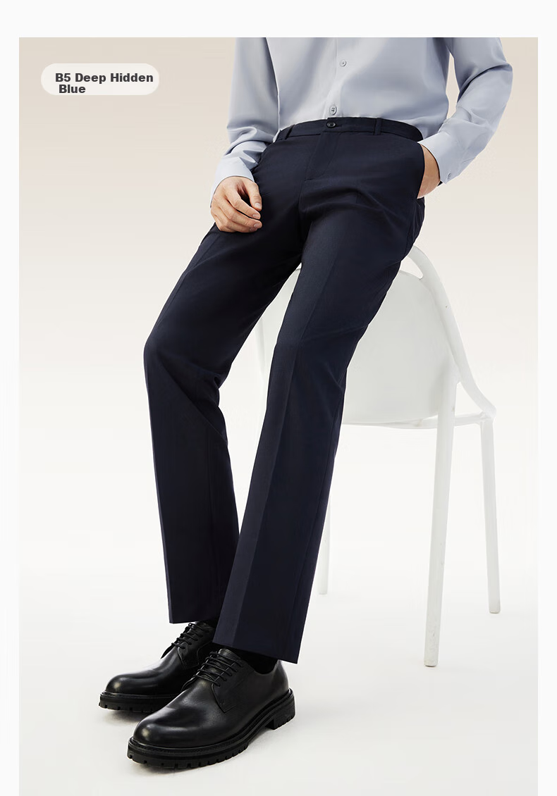Hodo Men's Dress Pants, Level 3.5, Wrinkle-Free, Machine Washable, Brand-Name, Pleated, Stretchy Dress Pants 20