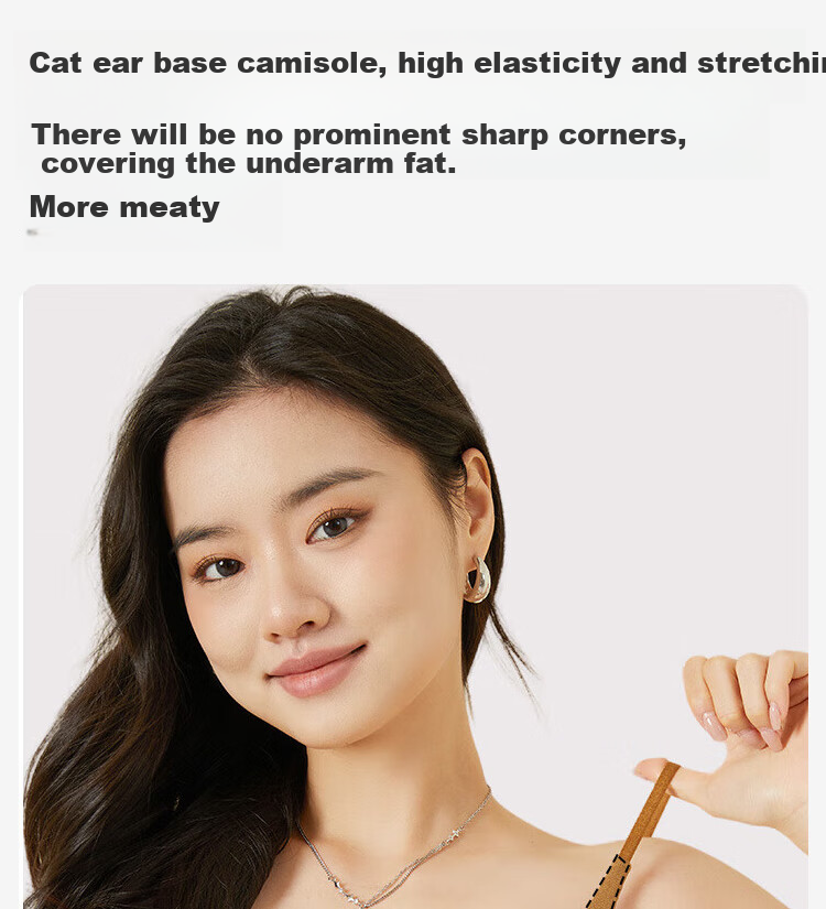 GUJIN Women's Camisole Tank Top, Seamless Slim Fit, Built-In Bra with Pads, No Need for Separate Bra, Chestnut Brown, One Size Fits 80-130 Ji 15