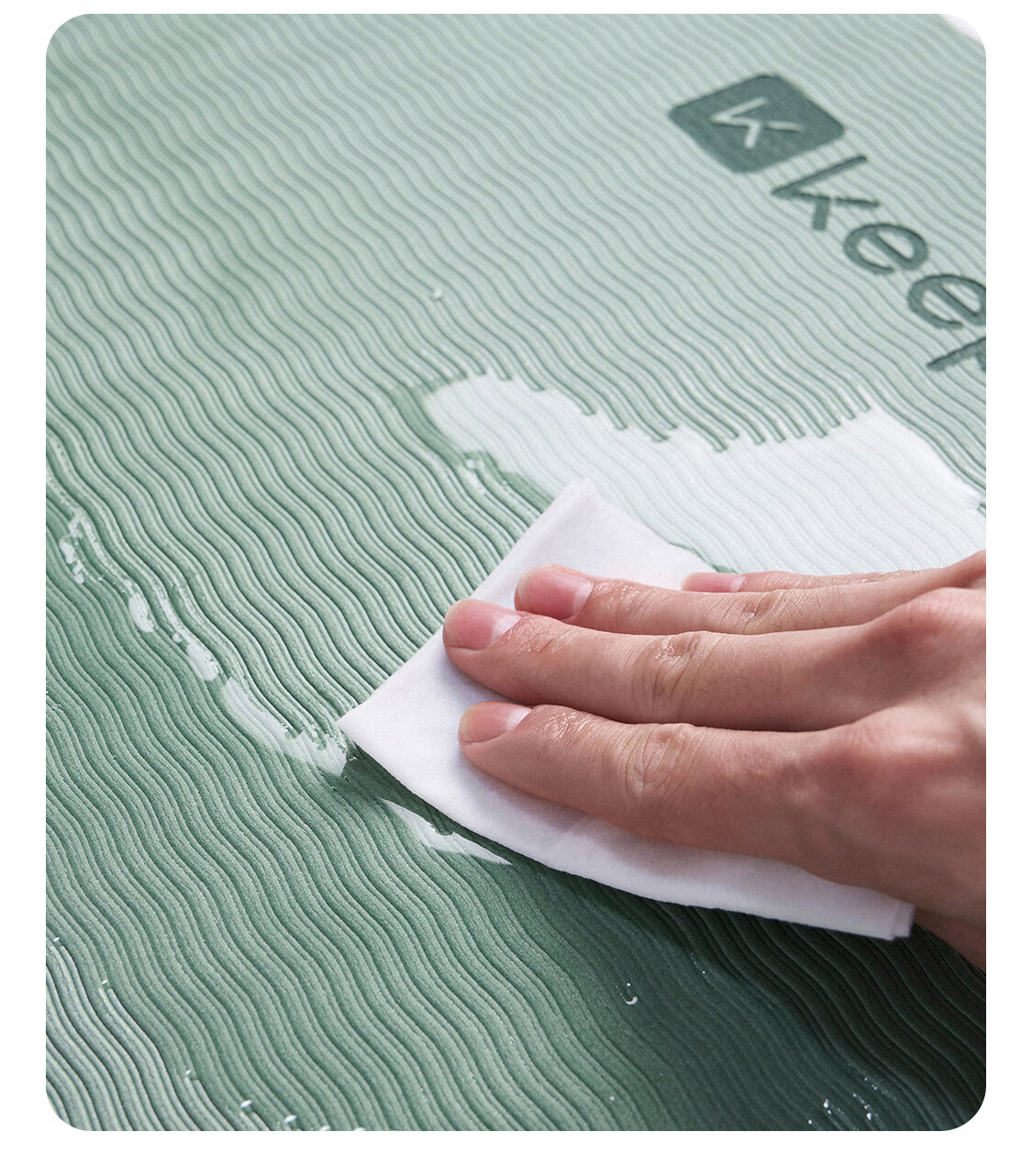 Keep Double Extra Large Yoga Mat Thickened Shockproof Silent Home Fitness Mat 100cm*200cm*9mm Oat White 11
