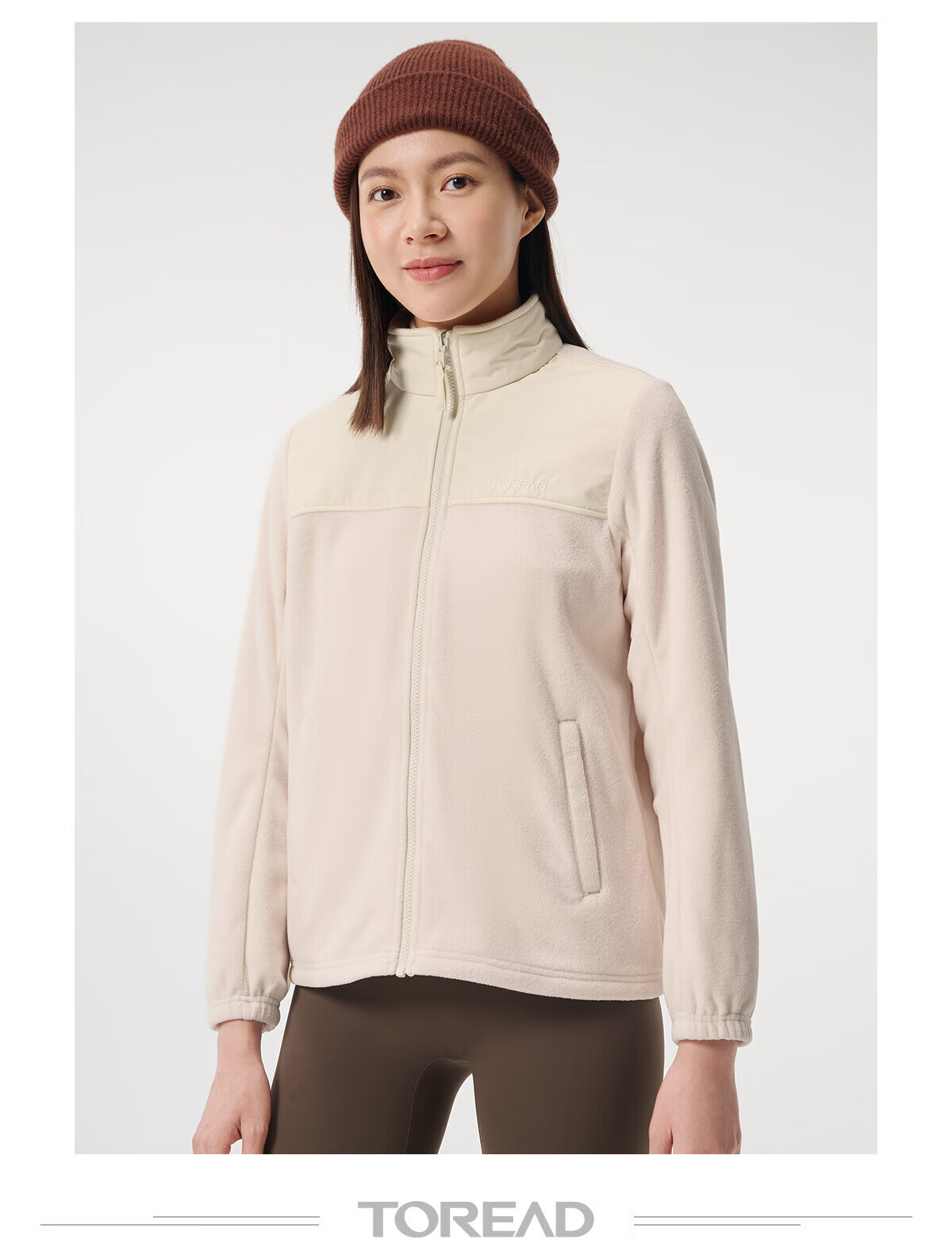 TOREAD Women's Autumn Winter Outdoor 3-in-1 Fleece Waterproof Windproof Jacket TAWWCM92707 5