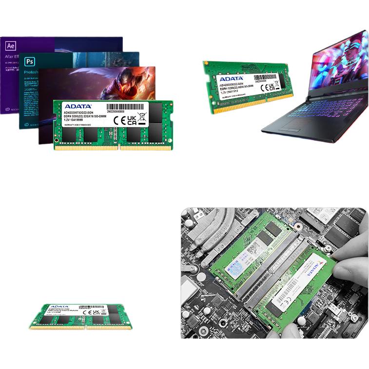 Оперативная память ADATA 16GB DDR4 3200 МГц SO-DIMM для ноутбука
