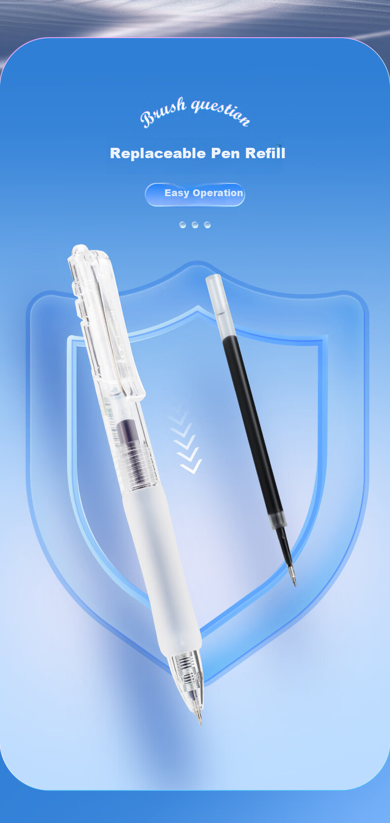 M&G Stationery [National Day Gift] Retractable Quick-Drying Gel Pen, I-Write Exam Pen, Student 0.5mm Red Pen, Signature Pen with ST Tip, Red, 5 Pens/Box, 89715C 8