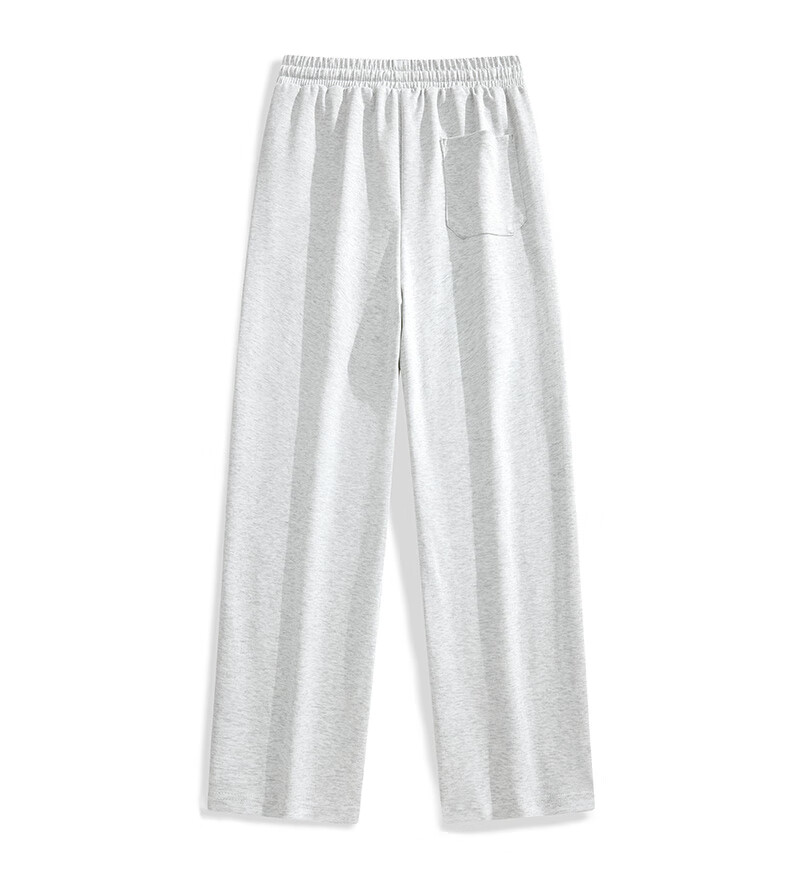 Chaersitaoxin Men's Casual Pants, Autumn Season, Letter Embroidery, Drawstring, Loose Straight-Leg, Wide-Leg Trousers, Active Black, M 4