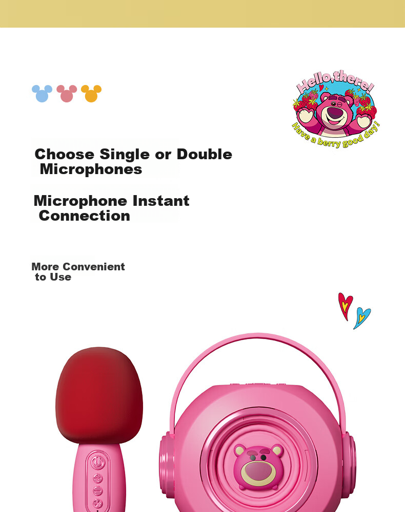 Dimoarch Wireless Karaoke Microphone Speaker All-In Bluetooth Speaker Toy for Boys And Girls, Pretend Play Gift 14