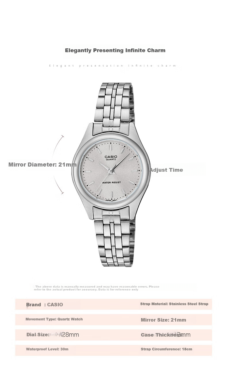 CASIO Light Luxury Small Dial Simple Women's Watch [Valentine's Day Gift] LTP-1129A 1