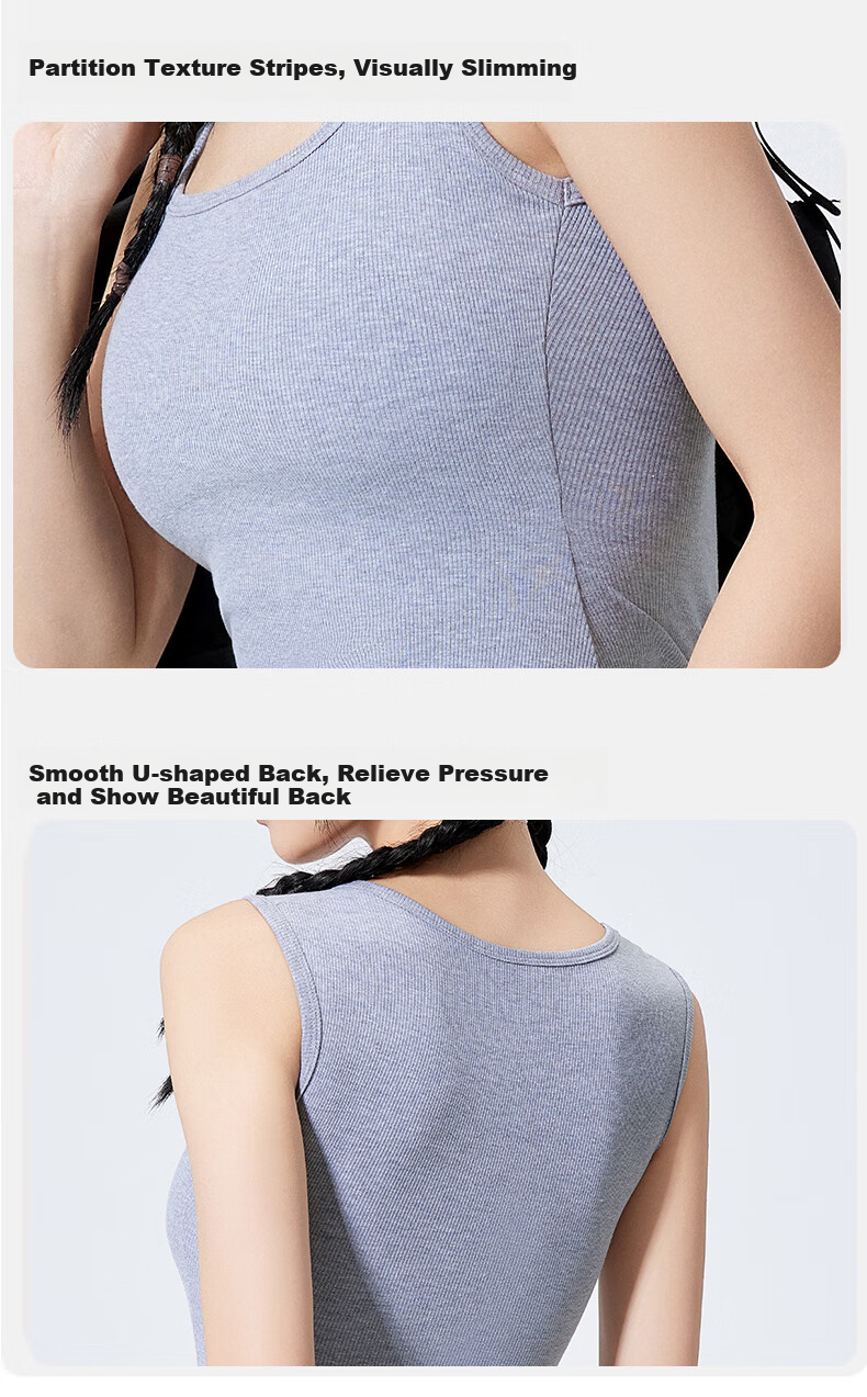 Ordifen Women's Camisole Tank Top, No Bra Needed, One-Piece Undershirt, Conceals Side Boob, Prevents Wardrobe Malfunction, 7A Antibacterial Inner Layer, 2025 New Style 15