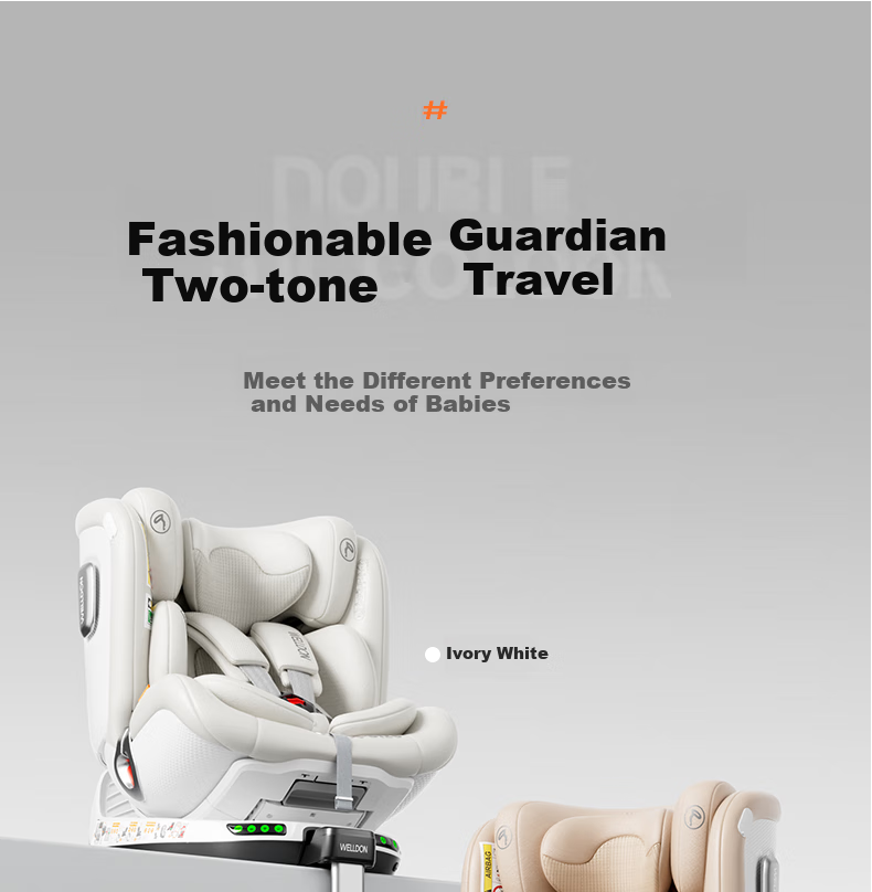 Welldon SmartTurn 2PRO+ Child Safety Seat 0-7 Years i-Size Intelligent Ventilation Infant Baby Car Seat 34