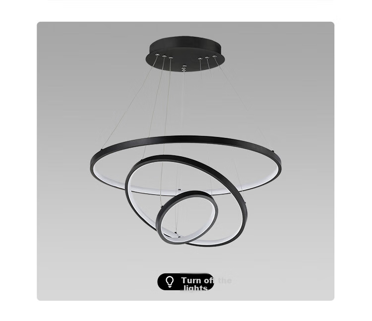 NVC Pendant Light, Modern And Simple Bar Lamp, Nordic Style Chandelier, 85W White Intelligent Full Spectrum 12