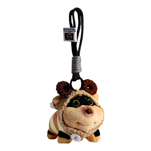 Imiwa Doll Bee Puppy Plush Backpack Keychain Pendant Toy Valentine's Day Gift for Girls