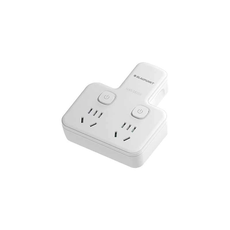 BLAUPUNKT German Blue Power Socket Extender, One-To Product-Shaped, 3-Outlet Independent Control Socket, Each Outlet with Separate Switch Conversion Plug, Bedroom Kitchen Power Strip Multi-Outlet Adapter