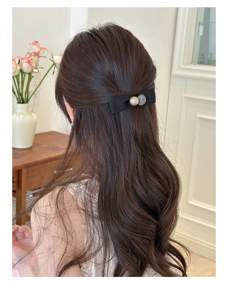 CHIMERA Small High Crown Hair Clip with Half Bun Bow Knot Spring Clip for Women Girls Birthday Gift 6