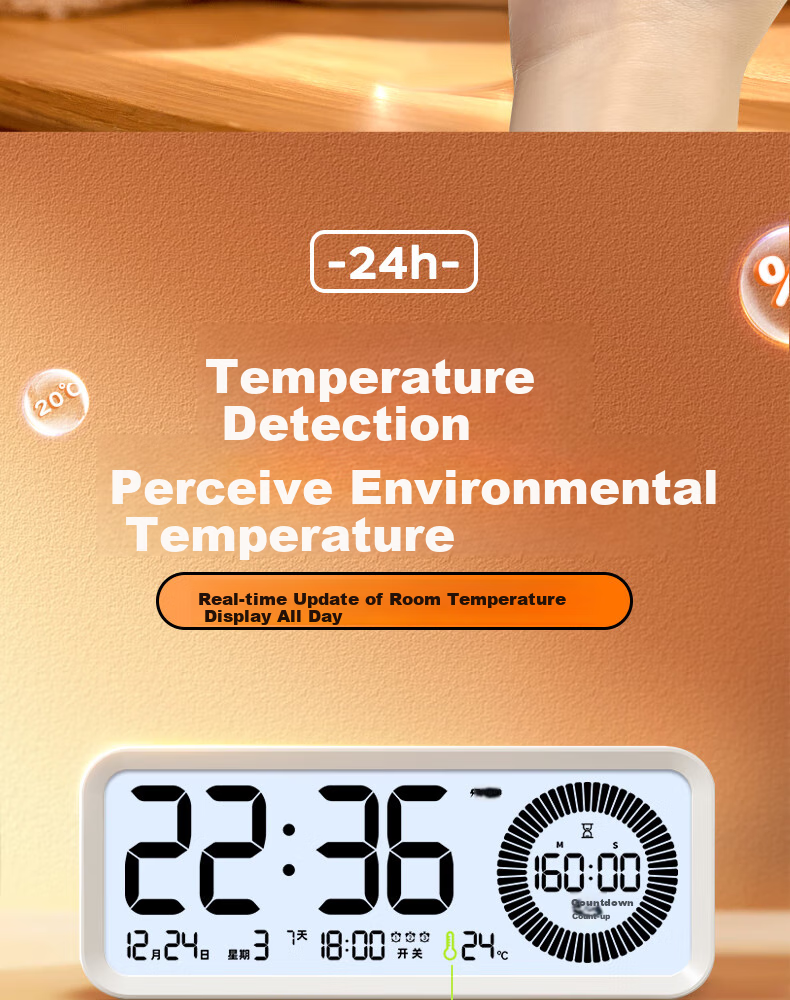 Timess Visual Timer Alarm Clock for Students And Children, Wake-Up Self-Discipline Tool, 202 New Model Multifunctional Rechargeable Time Management Device, Silent Timer for Back to School 14