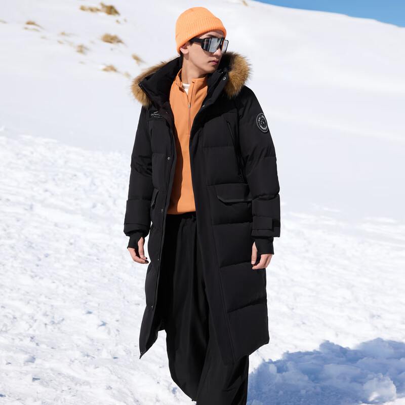 SNOWFLYING [Cheng Yi Same Style] [Wind and Snow] Unisex Long Thickened Down Jacket Extreme Cold Warm Fashion Outdoor Sports