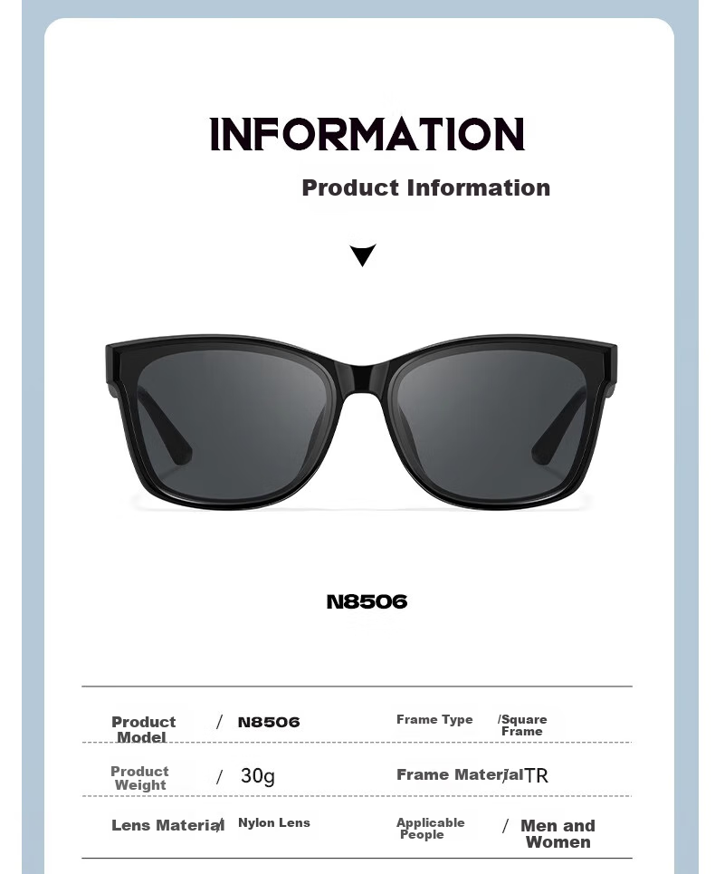 HORIEN Sunglasses for Men And Women, UV Protection Sunglasses, Same Style As Times Teenagers, New Model N8509 for 2025 7