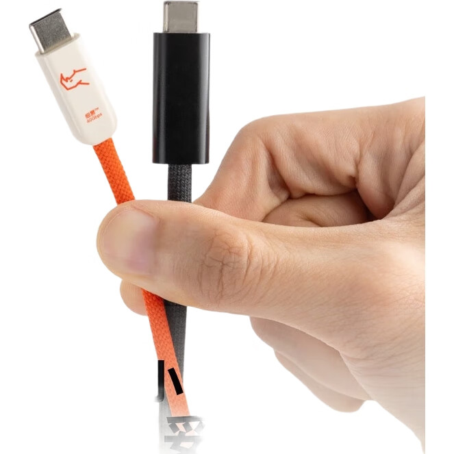 Кабель CANDYSIGN Candy Factory Thunderbolt 4 USB4 Type-C 240W 0.8м Античный синий