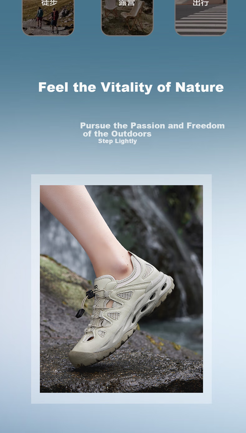 Jeep River Tracing Shoes for Men And Women, Outdoor Breathable Hiking Shoes, Women's Amphibious Quick-Dry Crocs-Style Shoes, Non-Slip Wear-Resistant Mountaineering Shoes for Wome 2