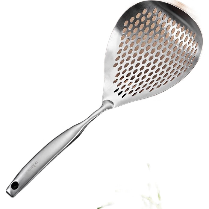 Onlycook 304 Нержавеющая сталь, шумовка, большая ложка-дуршлаг для пельменей, фильтр для фритюра, кухонная ложка с длинной ручкой, 43.2 см