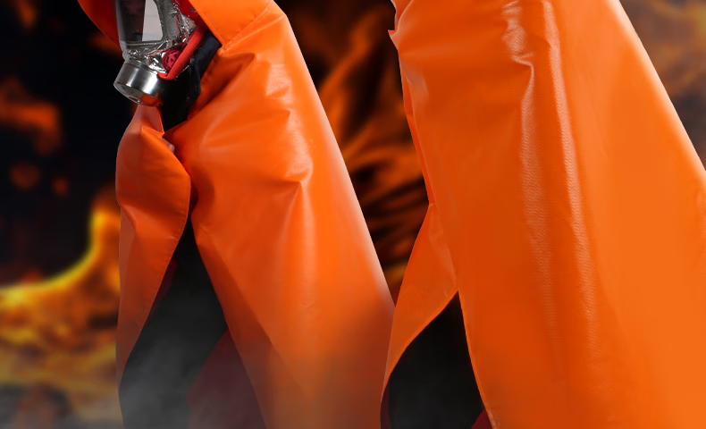 ZHONG JIA WO AN Fireproof Cloak Household Fire Escape Fire Blanket Kitchen High-Temperature Resistant Silicone Fire Extinguishing Blanket Emergency Escape Equipment 3