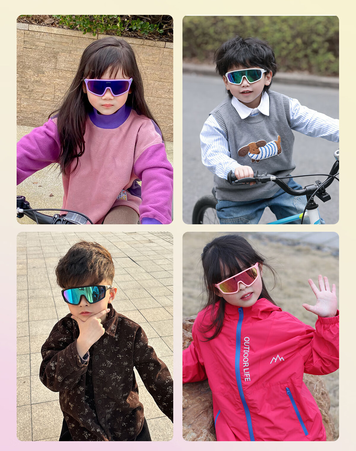 ZIPPO Kids Sunglasses UV Protection Cycling Sports Unisex Outdoor Goggles 52865C01-11 8