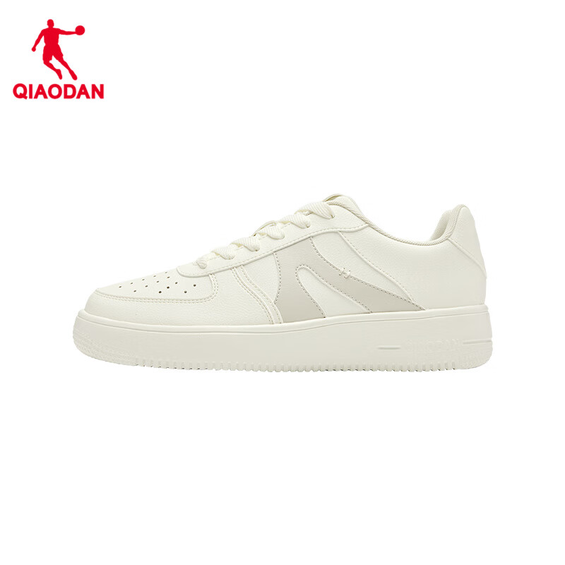 Jordan Men's Low-Top Leather Sneakers with Thick Soles for Fall and Winter, Casual White Shoes with Increased Height, Sports Shoes
